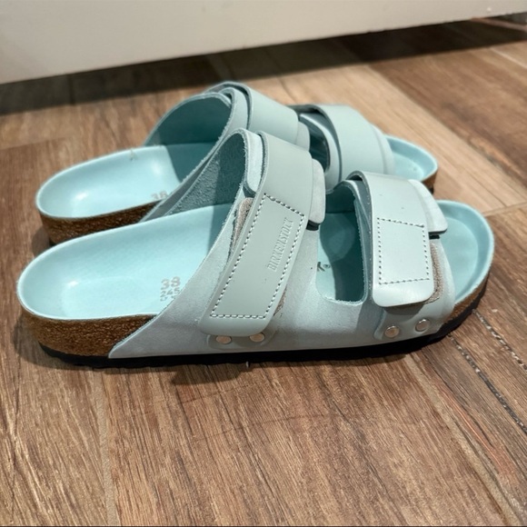 Birkenstock Uji Nubuck Leather - Surf Green - Picture 5 of 6